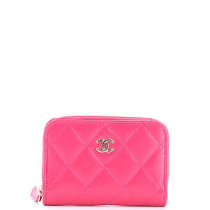 Chanel Small CC Zip Coin Purse Quilted Caviar